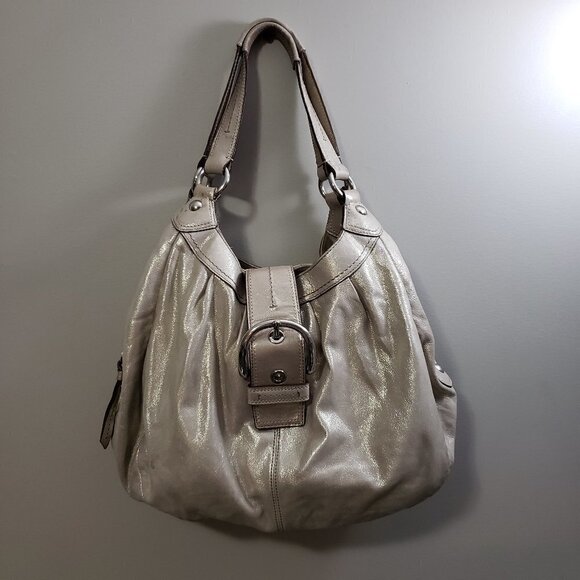 Coach * Soho Lynn Gold Satchel * Metallic - Picture 2 of 13